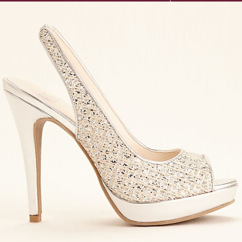 💕Simply Pelle "Carmen" Peep toe Heels